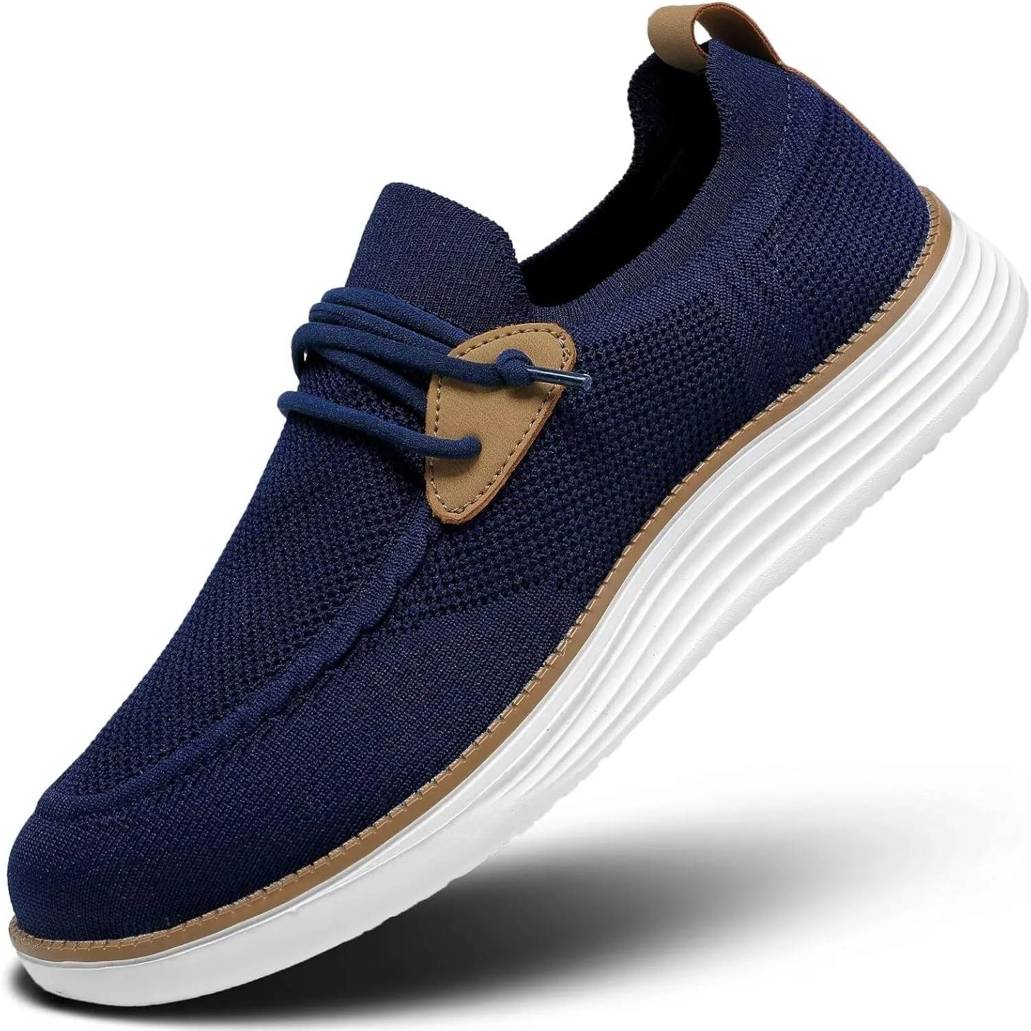 Mens Casual Loafers Shoes Slip On Walking Dress Sneakers Mesh Business Oxfords Work Lightweight Soft Sole Zapatos