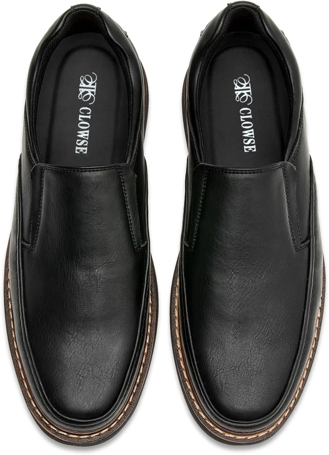 Men's Casual Loafers Slip On Dress Shoes Comfortable Leather Walking Shoes Lightweight Driving Moccasin Loafers