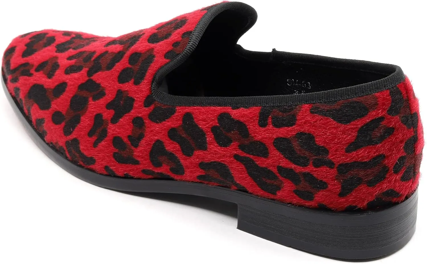 Men's Fashion Leopard Print Smoking Dress Loafers Slip On Shoes SM-03