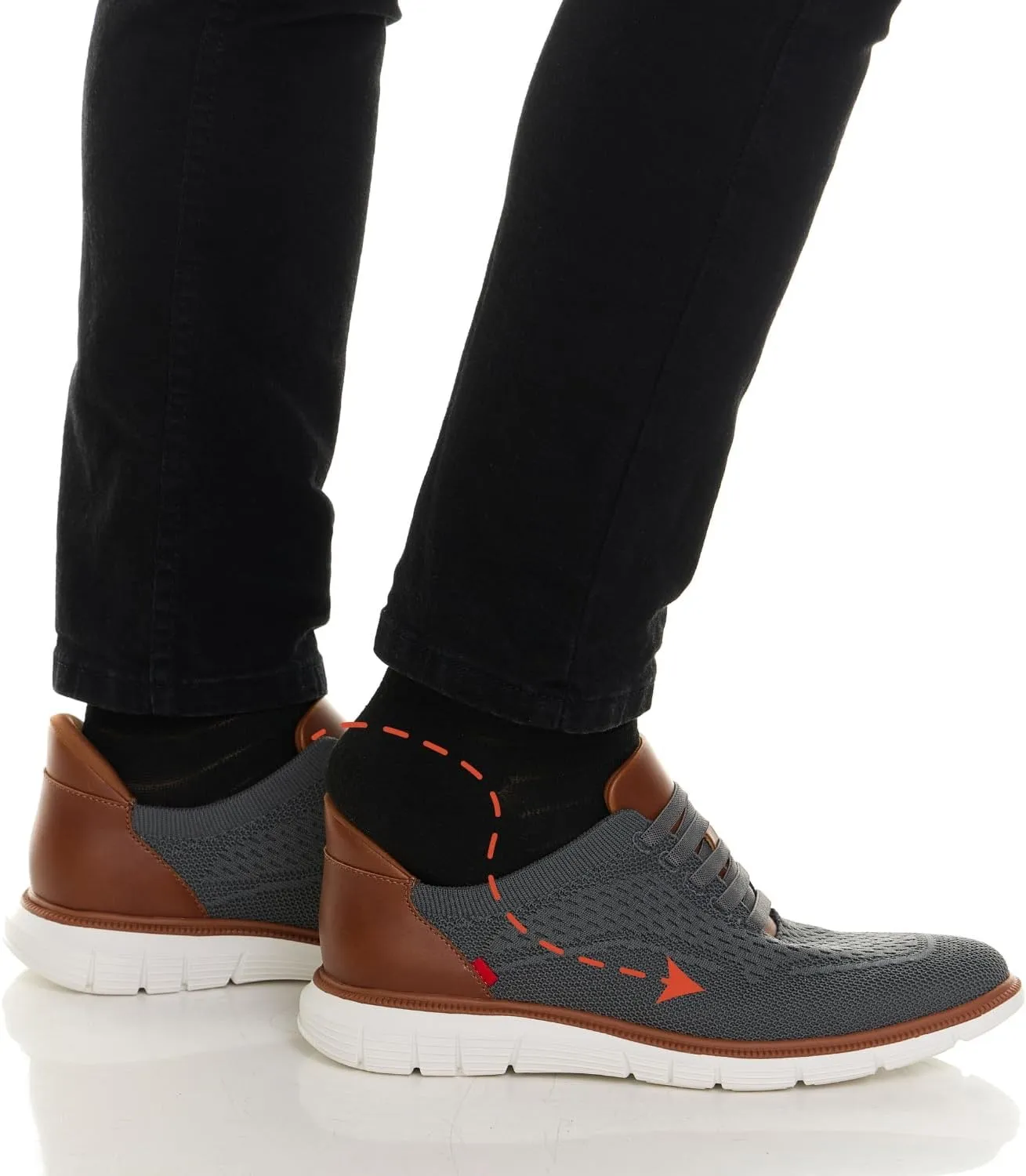 Mens Hands Free Slip On Casual Dress Sneakers Mesh Oxfords Comfortable Lightweight Breathable Walking Shoes