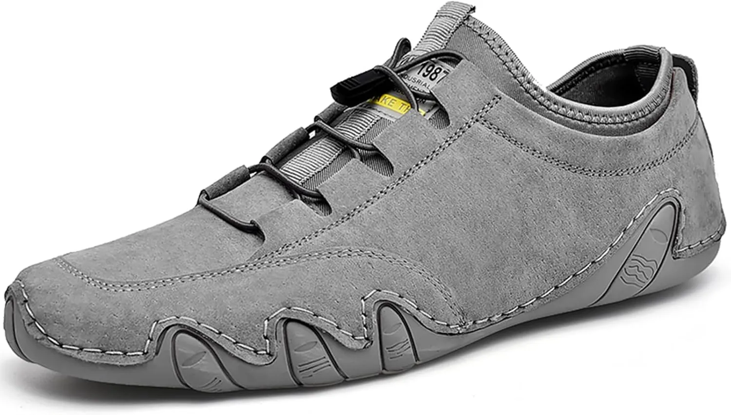 Mens Leather Driving Loafers Comfort Moccasin Slip On Flats Boat Casual Shoes