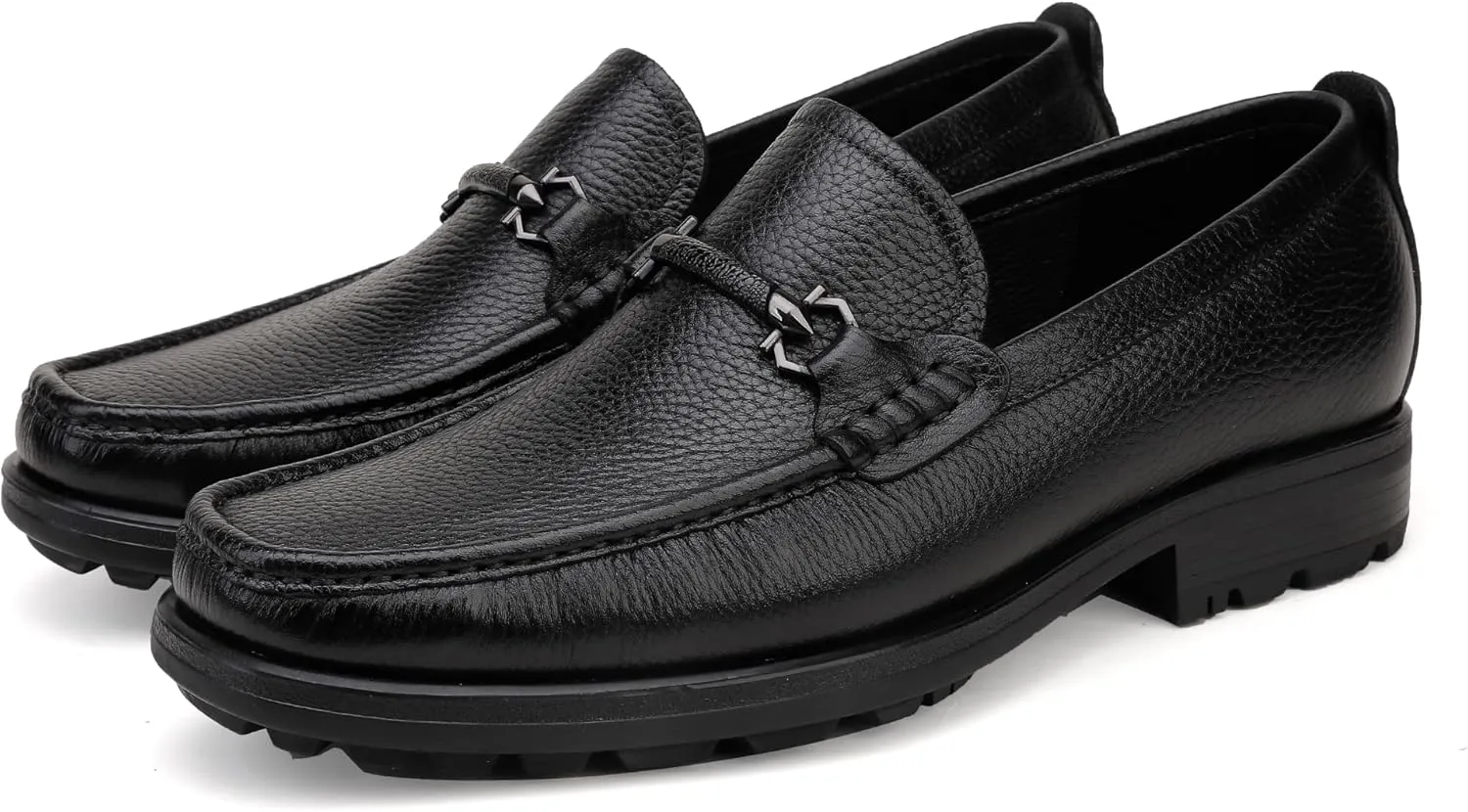 Men's Leather Penny Loafers, Fashion Luxury Handmade Dress Shoes Crocodile Printed Slip-On Loafer for Gentleman Wedding Business
