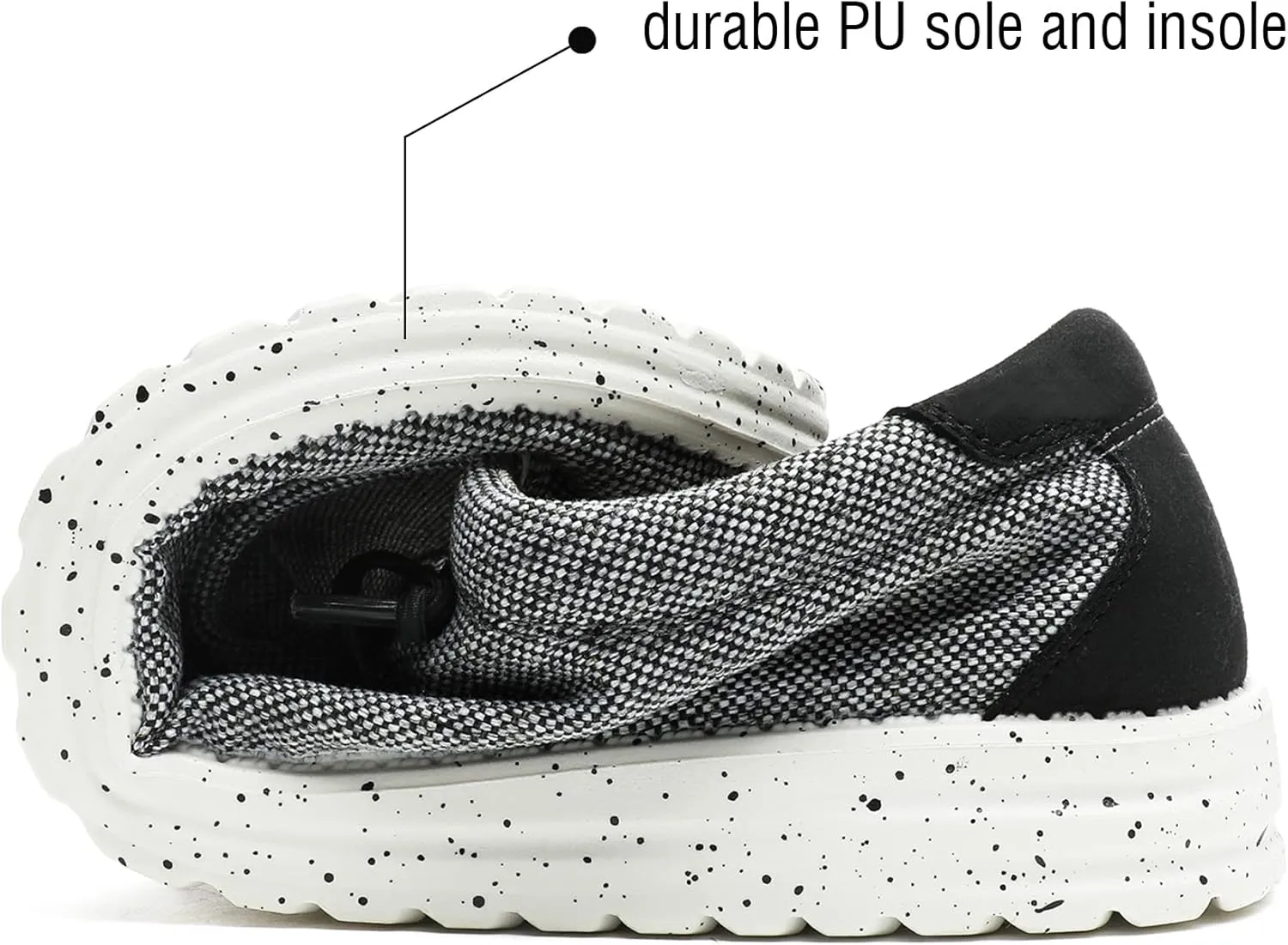 Men's Machine Washable Loafers Lace Up Slip On Casual Comfortable and Breathable Boat Shoes for Work Lightweight Soft Sole Traveling Shoes Gifts for Men Zapatos para Casuales