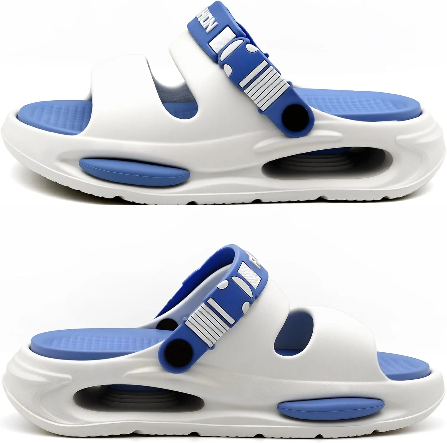 Men's Slide Sandals Indoor and Outdoor, Casual Platform Slide Sandals for Men Spring Summer, Lightweight Comfortable Cushioned Open Toe Men’s Slippers Shoes