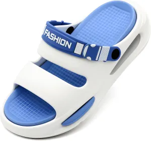 Men's Slide Sandals Indoor and Outdoor, Casual Platform Slide Sandals for Men Spring Summer, Lightweight Comfortable Cushioned Open Toe Men’s Slippers Shoes