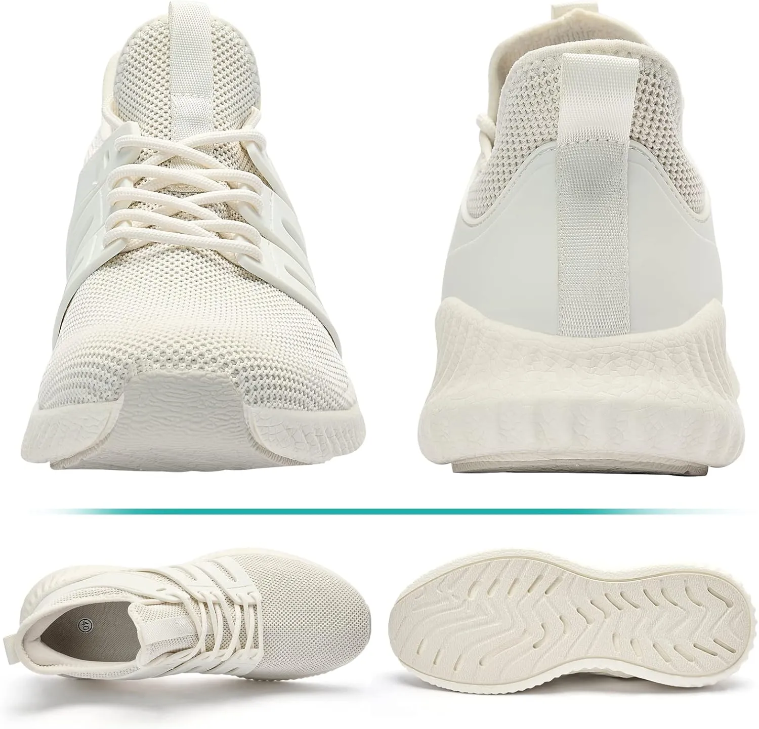 Mens Sneakers Walking Shoes - Memory Foam Athletic Tennis Running Workout Gym Ultra Lightweight Breathable Jogging Sports Shoes Slip on Casual Sneaker