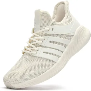 Mens Sneakers Walking Shoes - Memory Foam Athletic Tennis Running Workout Gym Ultra Lightweight Breathable Jogging Sports Shoes Slip on Casual Sneaker