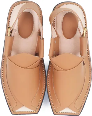 Mens Traditional Peshawari Chappal Double Sole Summer Stylish Genuine Cowhide Brown Leather Sandal Collection Comfortable Shoes For Men