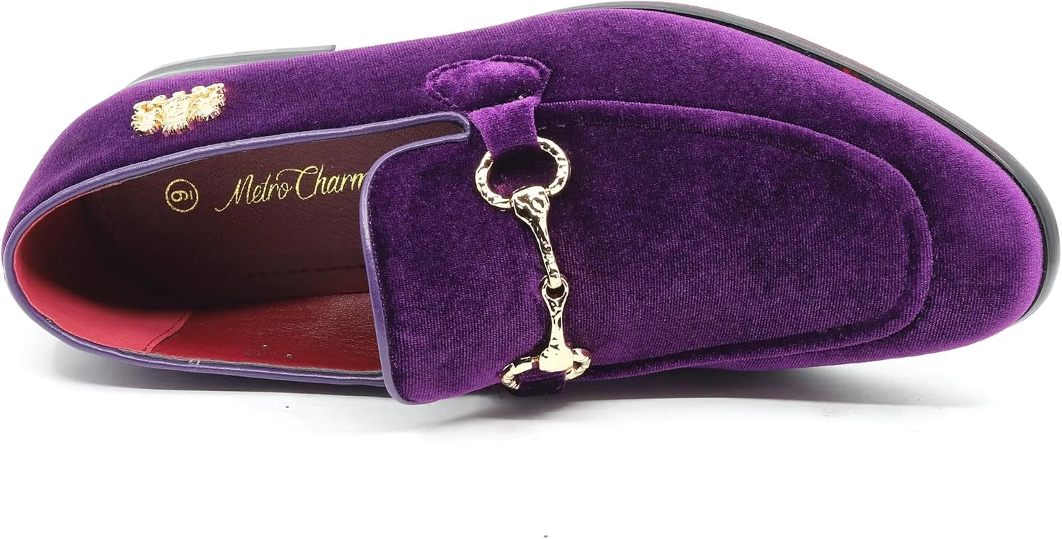 Men's Velvet Designer Classic Dress Tuxedo Smoking Slipper Loafers Slip On Shoes SM-56