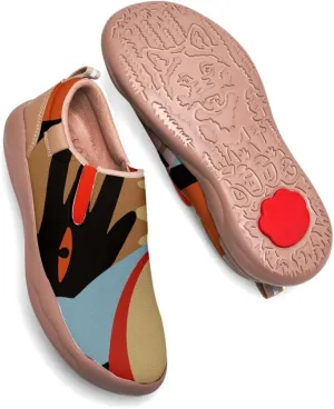 Mens Walking Slip-on Loafers Abstract Art Painted Sneakers Holiday Casual Travel Shoes