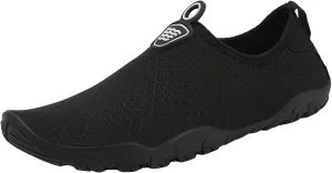 Mens Water Shoes Wide Width Quick Drying Slip On for Water Sports Travel Walk