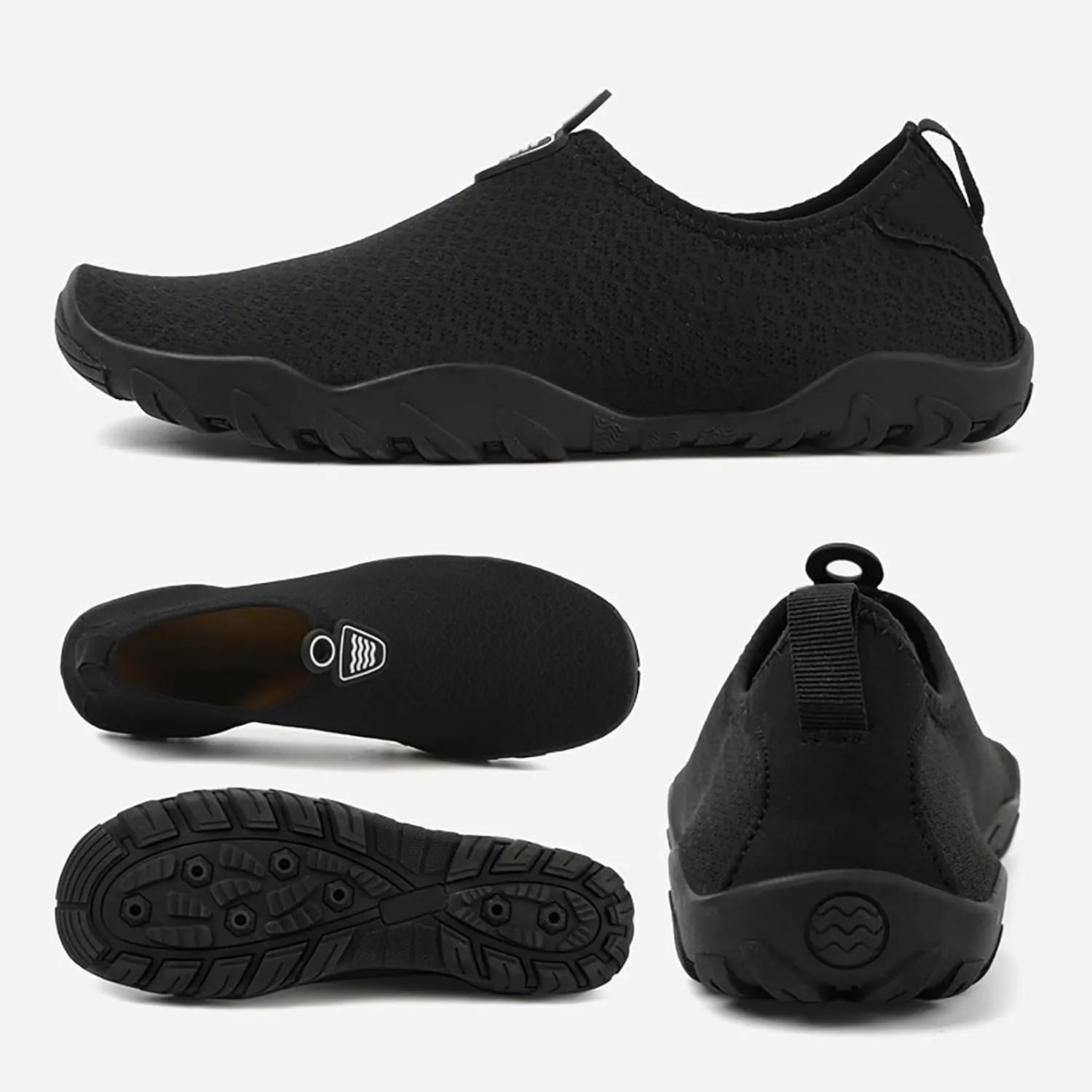 Mens Water Shoes Wide Width Quick Drying Slip On for Water Sports Travel Walk