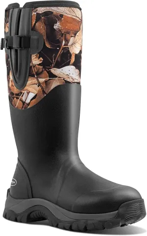 Men's Waterproof Insulated Rubber Hunting Boots – 6mm Neoprene Rain Boots for Outdoor Work, Fishing, Farming & Gardening