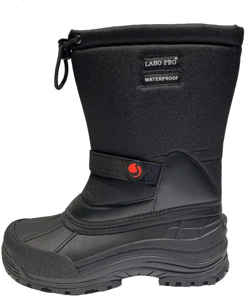 Men's Winter Snow Boots Shoes Waterproof Insulated Lace UP (D,M)