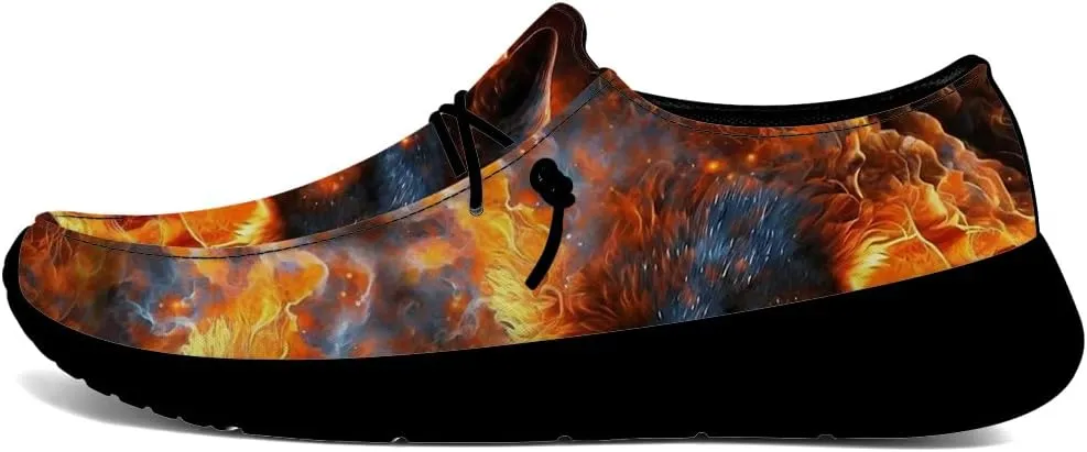 Men's Wolf Shoes Casual Loafers Slip-on Sneakers Wolf Gifts for Men Women