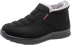 Men's Women's Snow Boots Winter Boots for Women Men Platform Fashion Sneakers Anti-Slip Waterproof Outdoor Shoes Warm Fur Lined Ankle Booties Comfortable Shoes for Women Cozy Insulated Short Boots