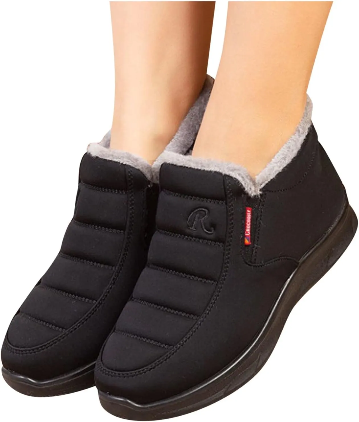 Men's Women's Snow Boots Winter Boots for Women Men Platform Fashion Sneakers Anti-Slip Waterproof Outdoor Shoes Warm Fur Lined Ankle Booties Comfortable Shoes for Women Cozy Insulated Short Boots