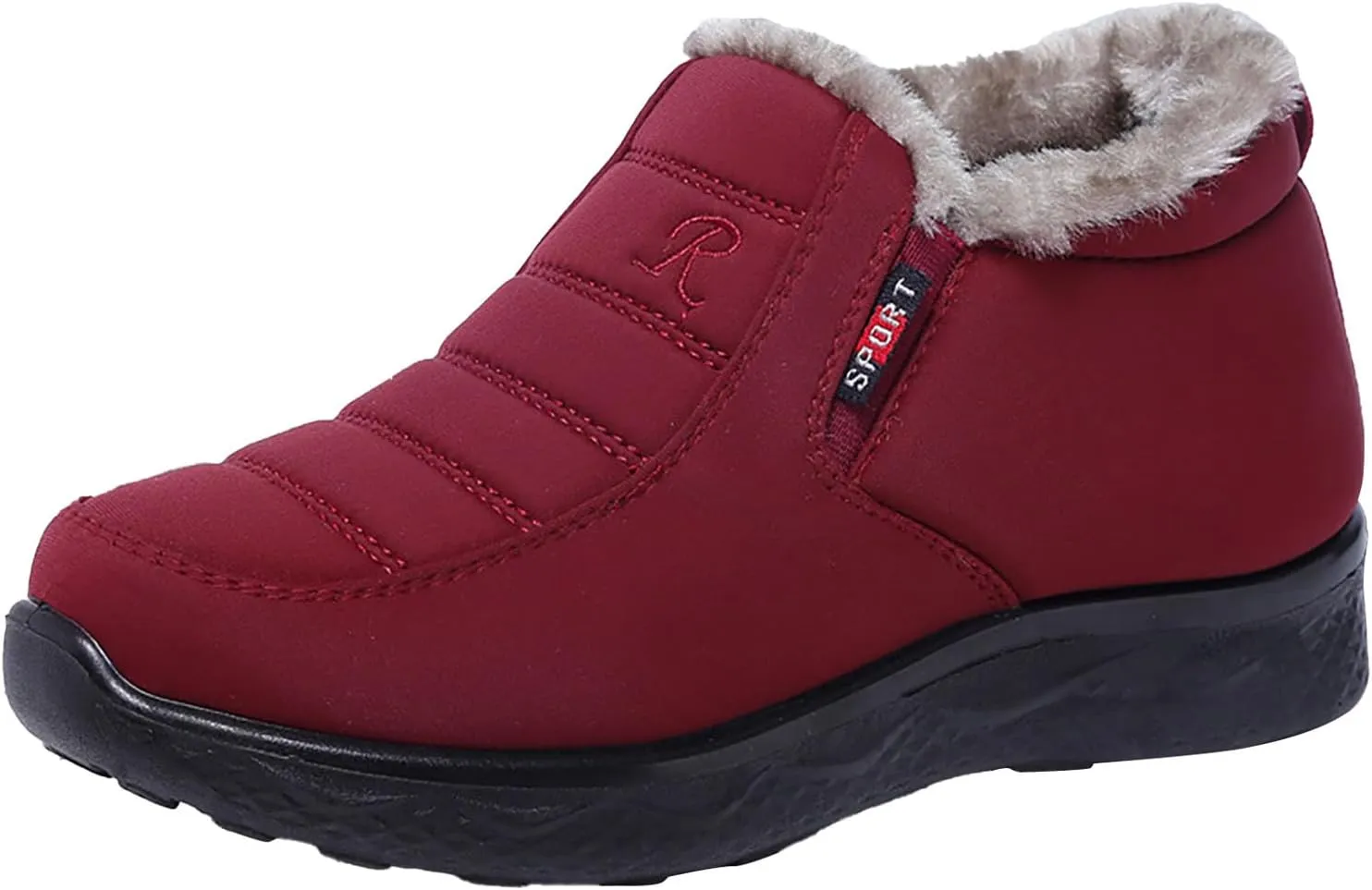 Men's Women's Snow Boots Winter Boots for Women Men Platform Fashion Sneakers Anti-Slip Waterproof Outdoor Shoes Warm Fur Lined Ankle Booties Comfortable Shoes for Women Cozy Insulated Short Boots
