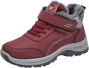 Mens Work Boots Wide Width Hiking Sneakers Fur Lined Ankle Boot Women Safety Toe Shoes Comfortable Slip On Platform Shoes Lightweight Comfortable Hike Grounded Footwear
