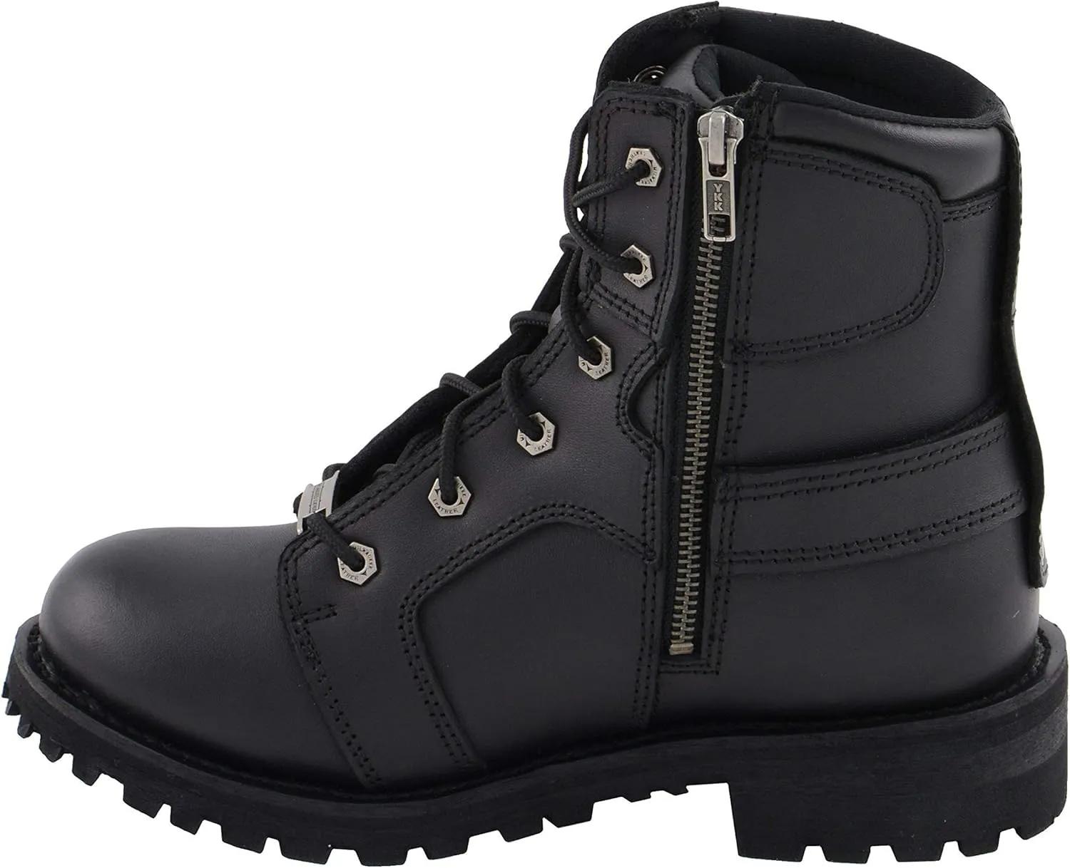 Milwaukee Leather Women's Premium Leather Motorcycle Harness Boots Collection MBL - 8.5