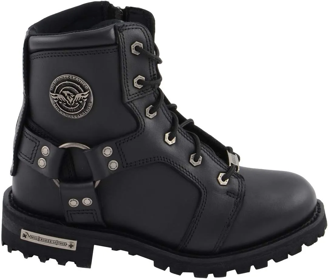 Milwaukee Leather Women's Premium Leather Motorcycle Harness Boots Collection MBL - 8.5