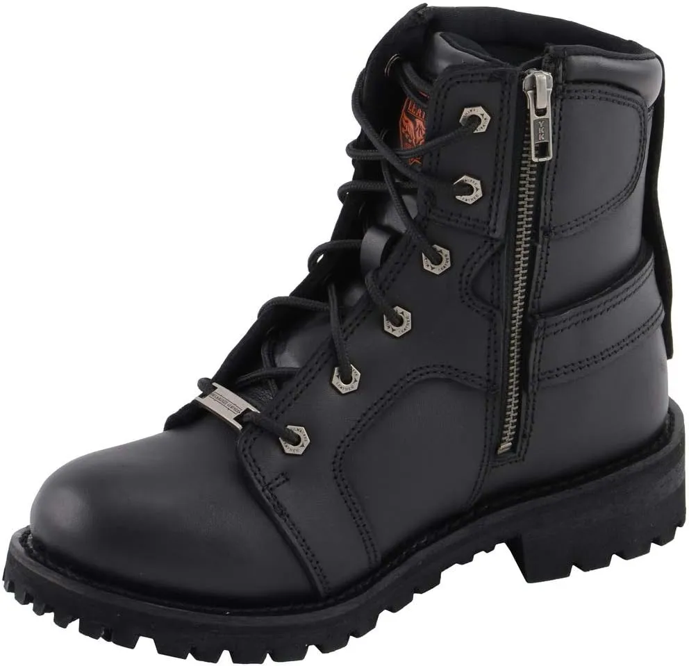 Milwaukee Leather Women's Premium Leather Motorcycle Harness Boots Collection MBL - 8.5