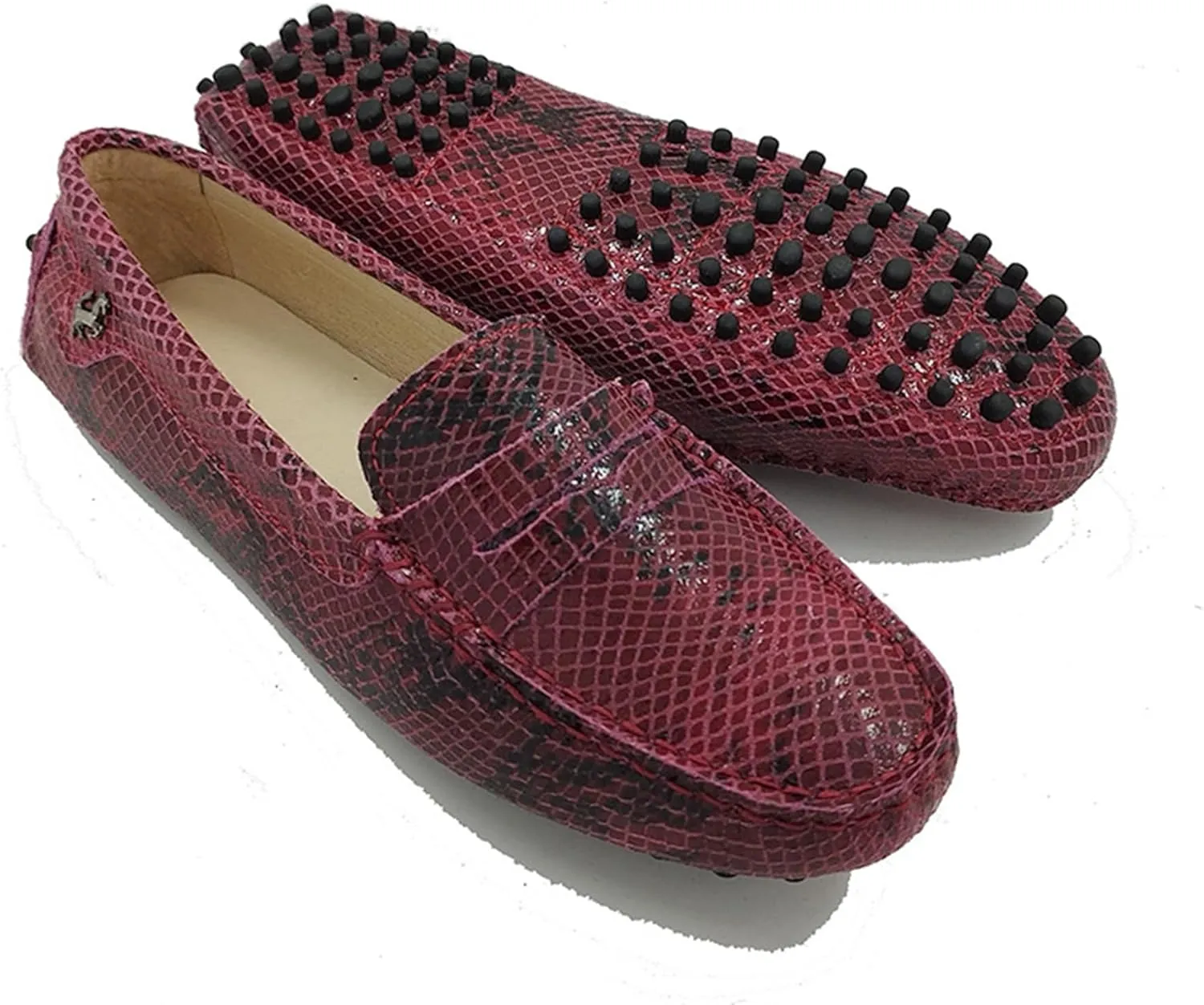 Minishion Women's Casual Loafers Suede Comfortable Driving Shoes YB9603