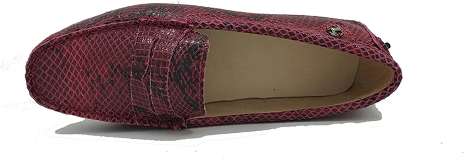 Minishion Women's Casual Loafers Suede Comfortable Driving Shoes YB9603