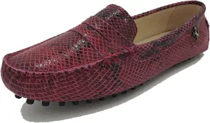 Minishion Women's Casual Loafers Suede Comfortable Driving Shoes YB9603