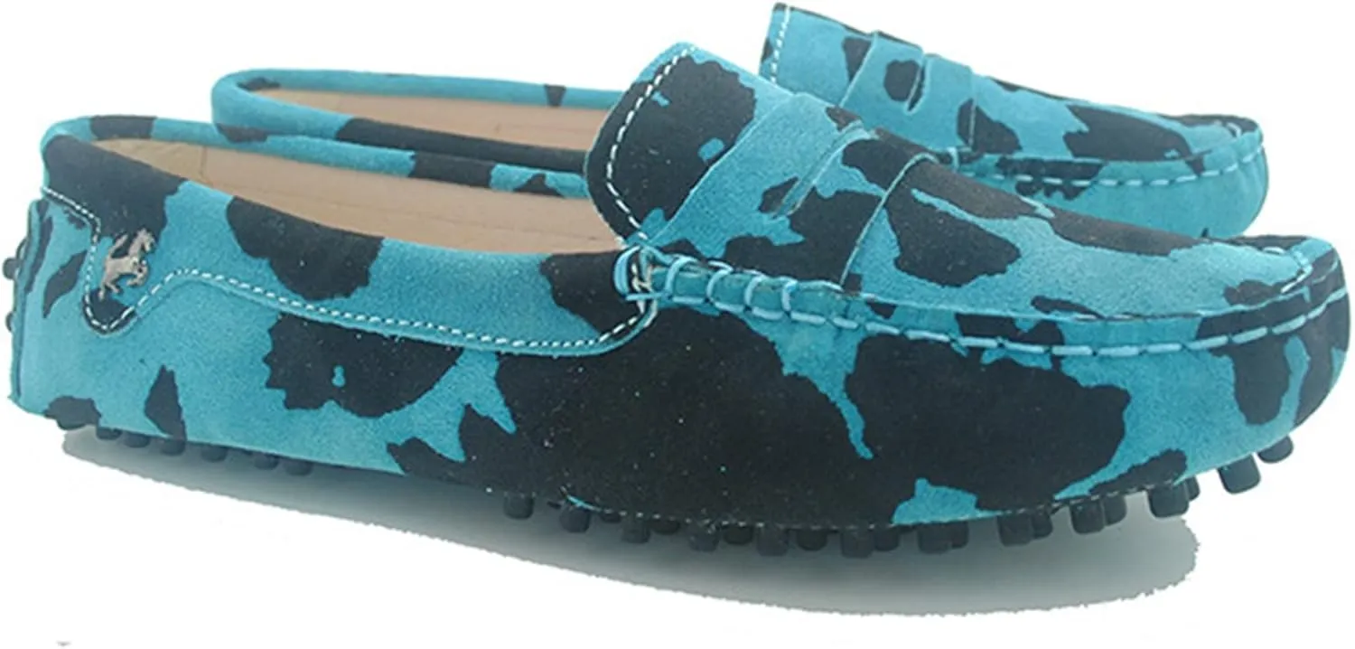 Minishion Women's Casual Loafers Suede Comfortable Driving Shoes YB9603