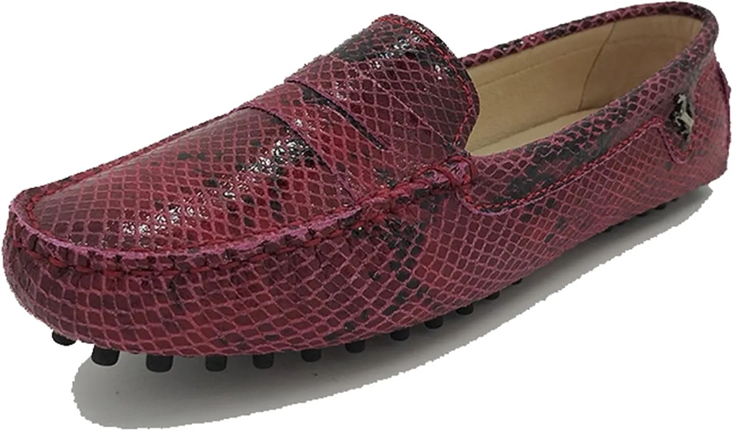 Minishion Women's Casual Loafers Suede Comfortable Driving Shoes YB9603