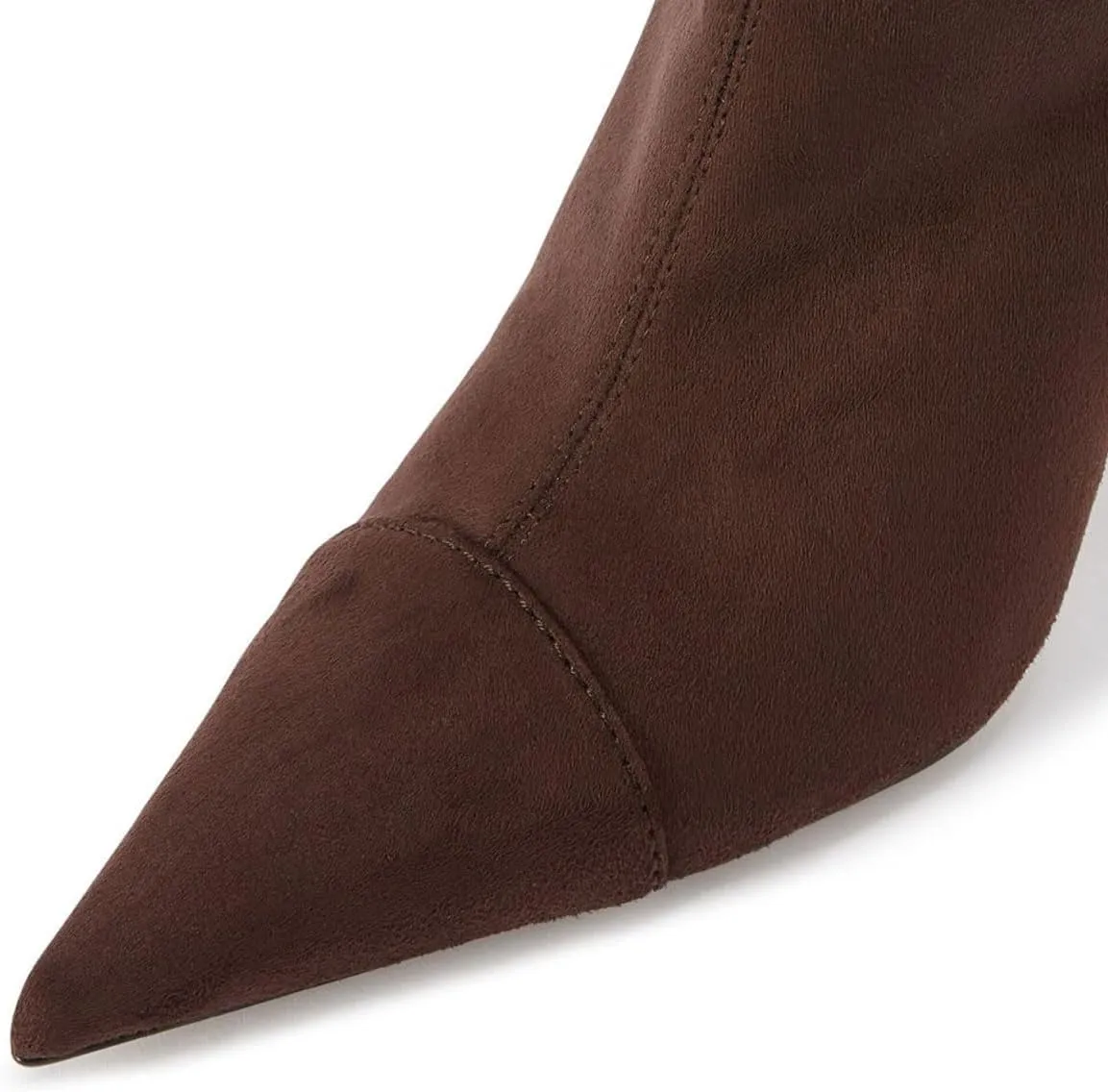 miss left Women Closed Pointy Toe Knee High Boots Wide Calf Stiletto High Heels Side Zippers Long Booties Comfy Event Leisure Shoes Size 4-16 US