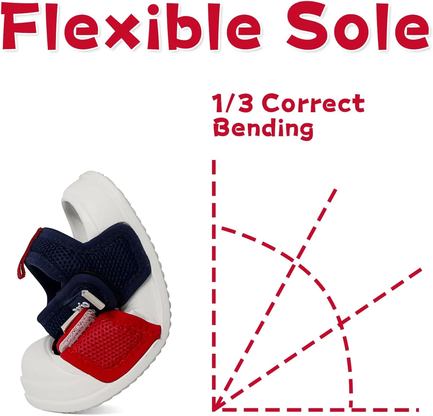 MK MATT KEELY Kids Sandals Boys Girls Summer Outdoor Non-slip Athletic Sandals Closed Toe Adjustable Sport Sandal Lightweight Beach Shower Shoes for Toddler/Little Kid