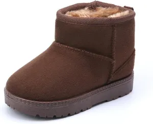 MK MATT KEELY Winter Boots Boys Girls Soft Warm Shoes Toddler Black Snow Boots (Toddler/Little Kid)