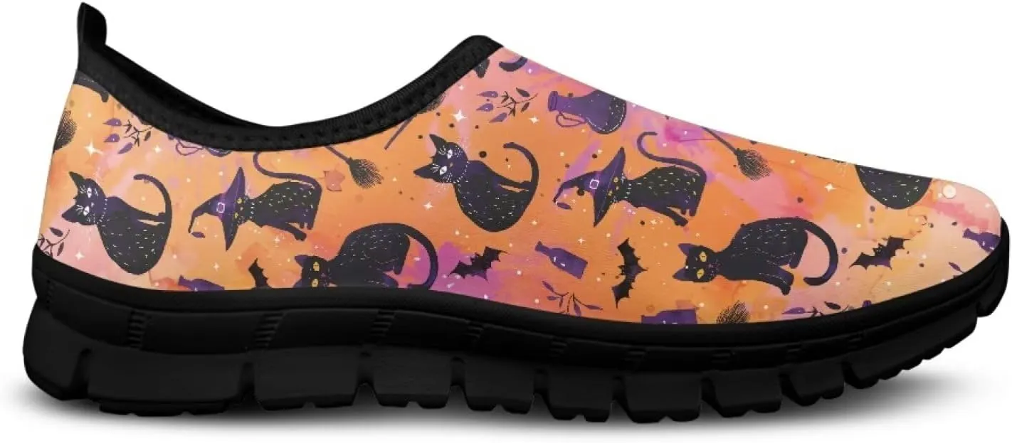 Modysero Funny Slip On Sneakers for Womens Walking Shoes Daily Casual Low Top Travel Sneaker for Ladies Tennis Shoe No Laces