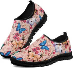 Modysero Funny Slip On Sneakers for Womens Walking Shoes Daily Casual Low Top Travel Sneaker for Ladies Tennis Shoe No Laces