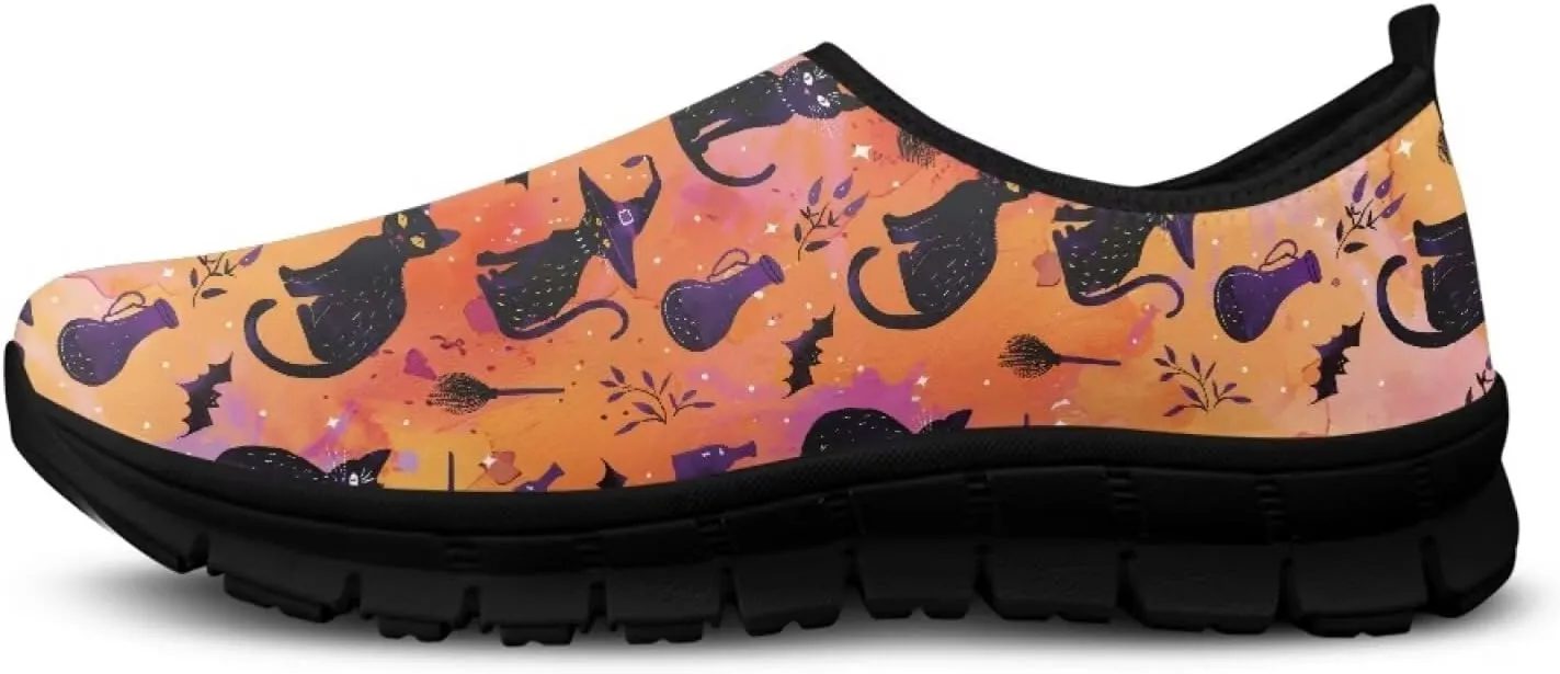 Modysero Funny Slip On Sneakers for Womens Walking Shoes Daily Casual Low Top Travel Sneaker for Ladies Tennis Shoe No Laces