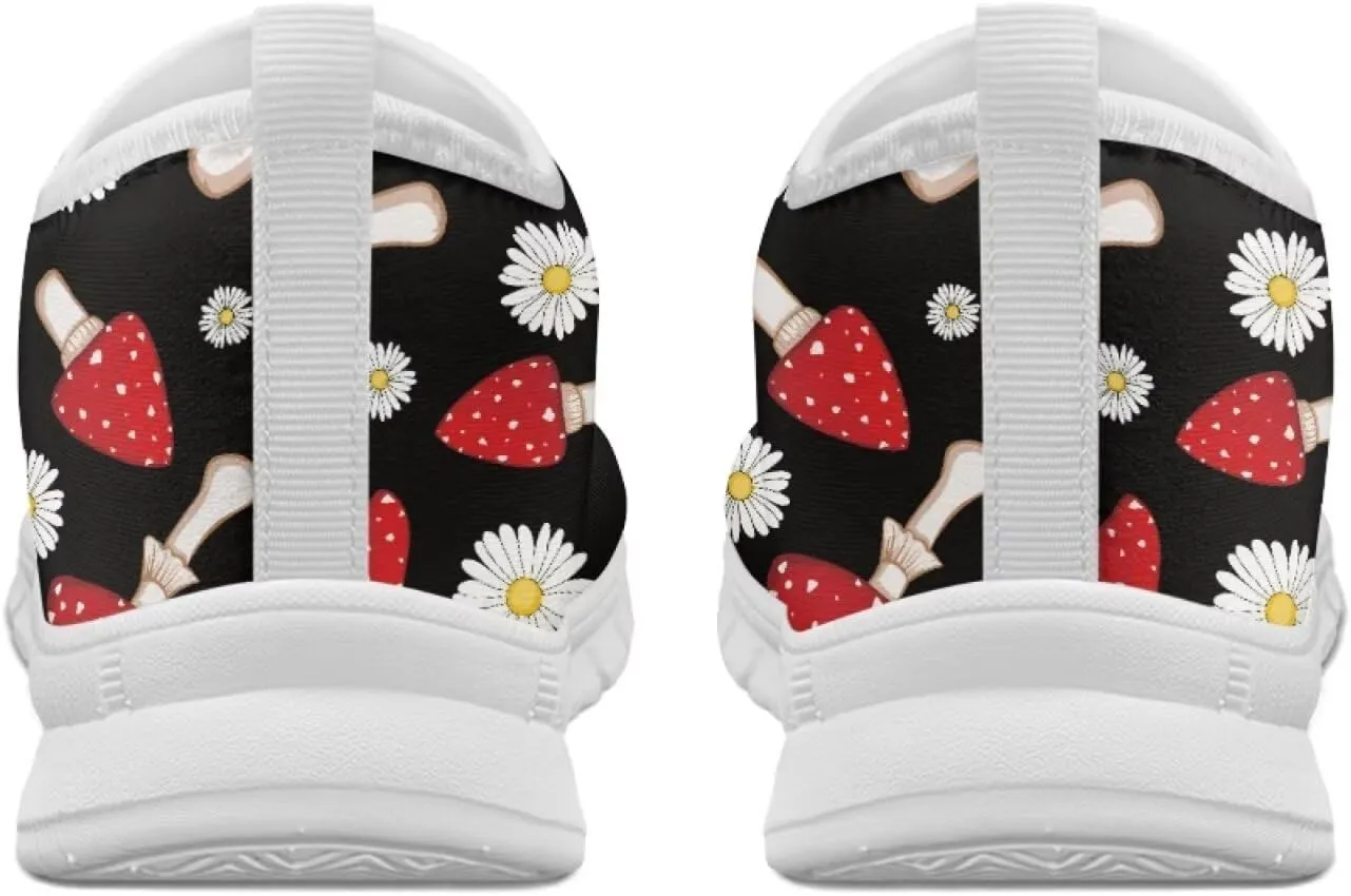 Modysero Womens Slip On Shoes Fashion Funny No Lace Tennis Shoes Women Walking Sneakers for Ladies Daily Sneaker Low Top