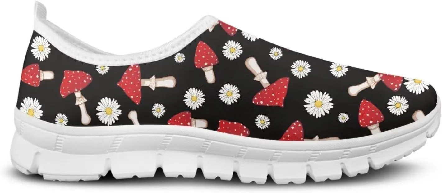 Modysero Womens Slip On Shoes Fashion Funny No Lace Tennis Shoes Women Walking Sneakers for Ladies Daily Sneaker Low Top