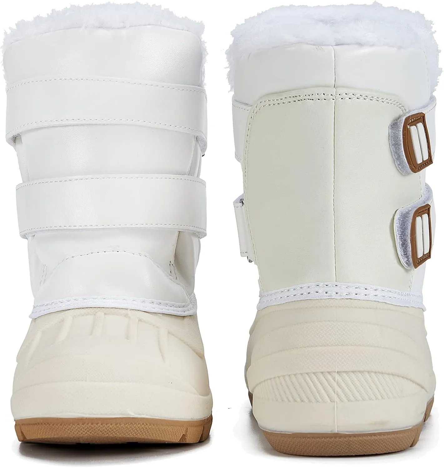 MORENDL Toddler Winter Snow Boots Waterproof Insulated Faux Fur Boys Girls Hiking Boots (Toddler/Little Kid)