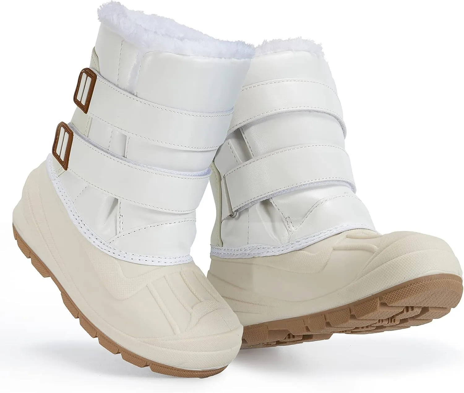 MORENDL Toddler Winter Snow Boots Waterproof Insulated Faux Fur Boys Girls Hiking Boots (Toddler/Little Kid)