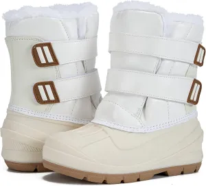 MORENDL Toddler Winter Snow Boots Waterproof Insulated Faux Fur Boys Girls Hiking Boots (Toddler/Little Kid)