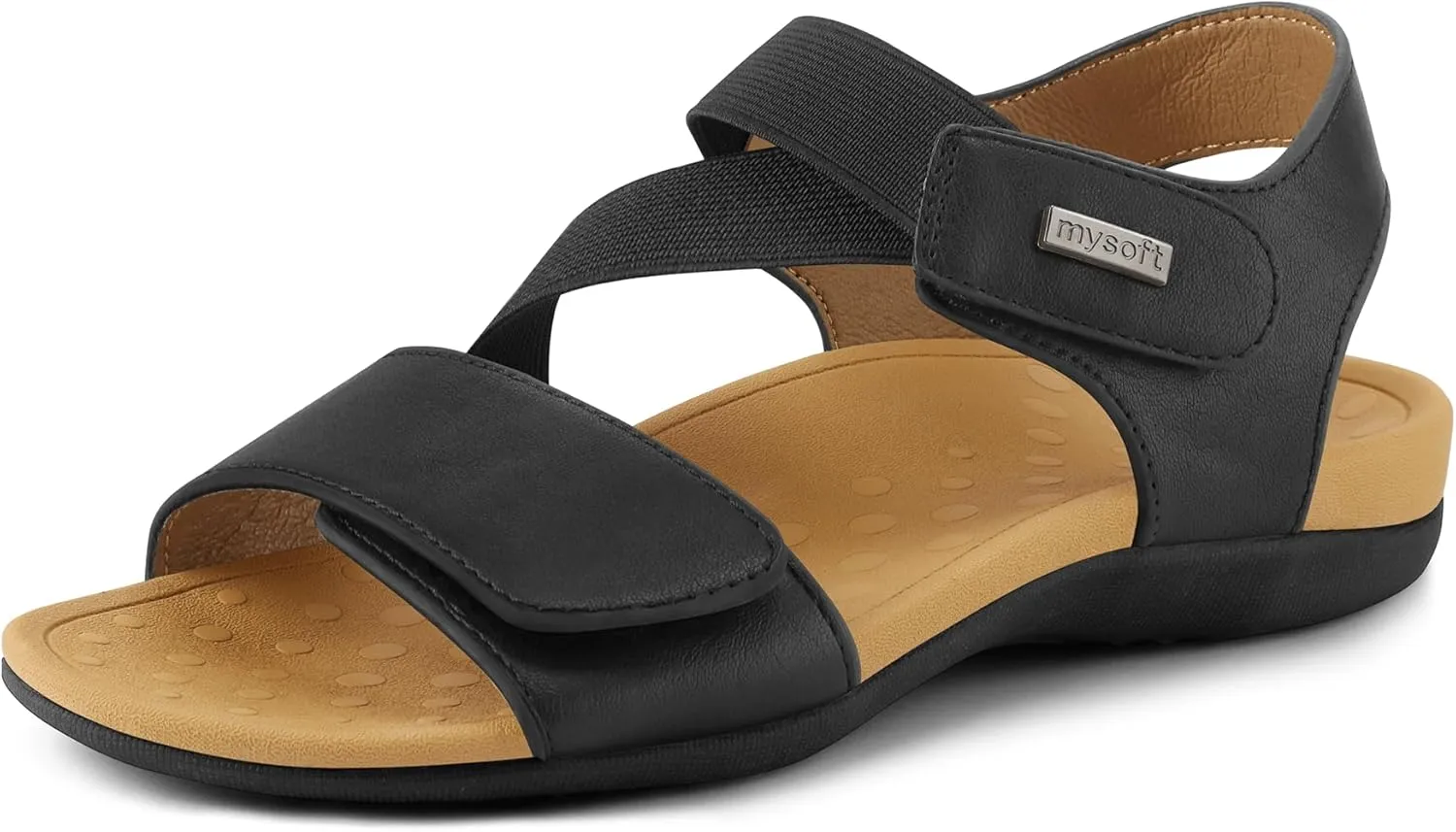 mysoft Women's Arch Support Sandals Orthotic Comfortable Walking Sandals Lightweight Athletic Outdoor Hiking Shoes