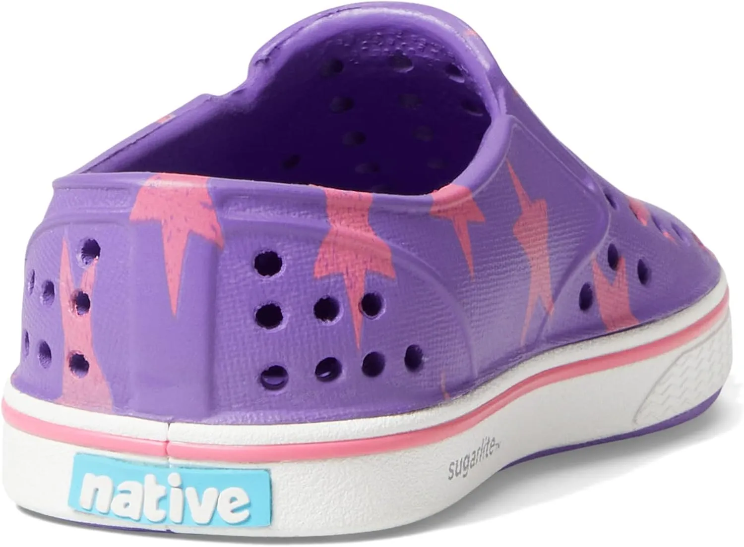 Native Shoes Kids Miles Sugarlite Print Sneakers for Toddler - Perforated Upper with Colorful Prints, and Round Toe Design