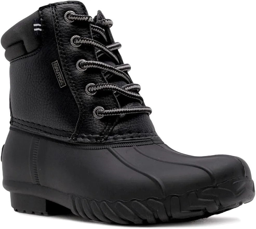 Nautica Kids Boys & Girls Duck Boots Kids Waterproof Rain Snow Boots Insulated Winter Boots (Toddler/Little/Big Kid)