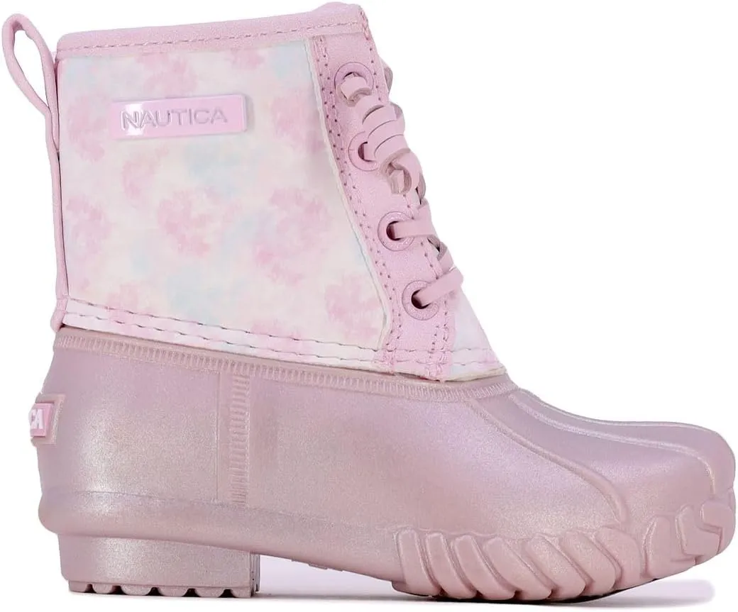Nautica Kids Boys & Girls Duck Boots Kids Waterproof Rain Snow Boots Insulated Winter Boots (Toddler/Little/Big Kid)