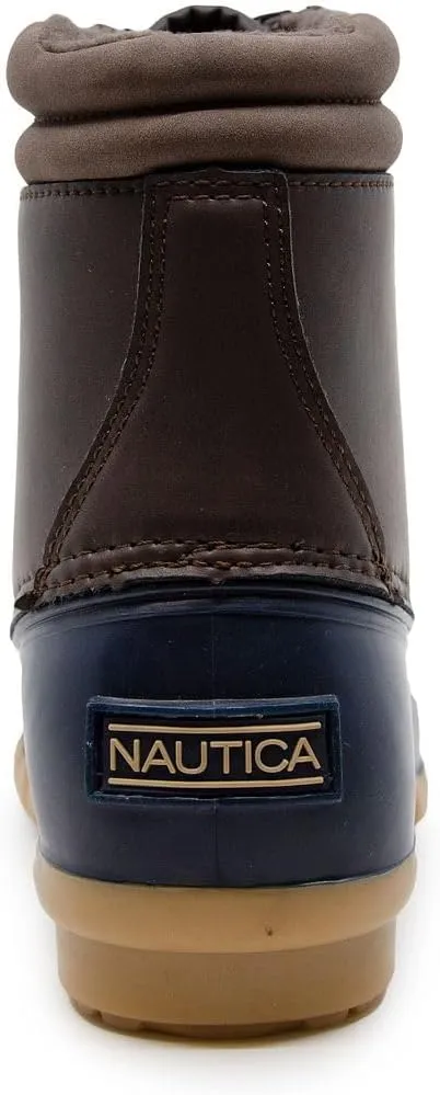 Nautica Mens Duck Boots Waterproof Shell Insulated Snow & Rain Boot -Lace-Up Winter Shoe- Channing (Wide/Medium Width)