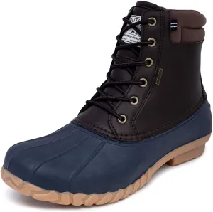 Nautica Mens Duck Boots Waterproof Shell Insulated Snow & Rain Boot -Lace-Up Winter Shoe- Channing (Wide/Medium Width)