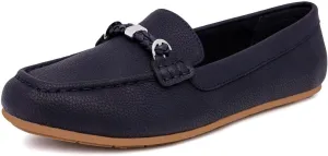 Nautica Woman Flat Loafers Designer Vegan Leather Penny Shoes Slip On - Soft, Durable and Flexible Luxury Resistant Feel Lightweight & Comfortable Memory Foam Everyday Moccasins.