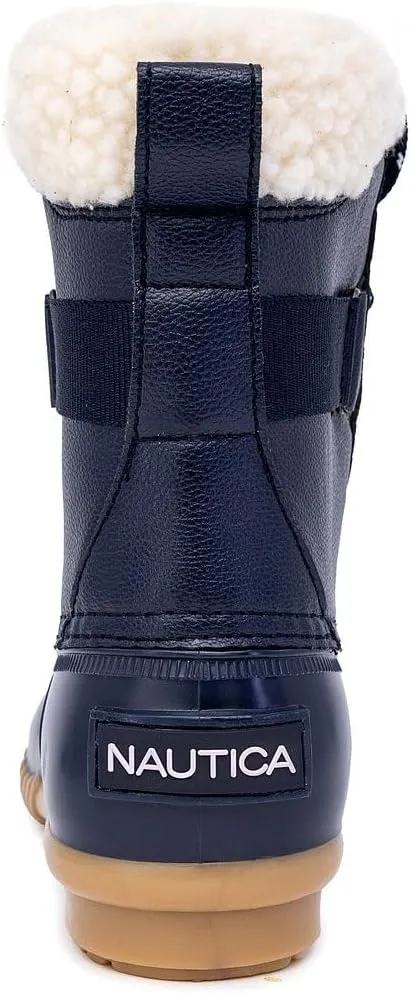 NAUTICA Women's Lace-Up Winter Snow & Rain Boots - Water-Resistant Insulated Boots with Cozy Faux Fur Lining for Warmth and Comfort - Glenoak